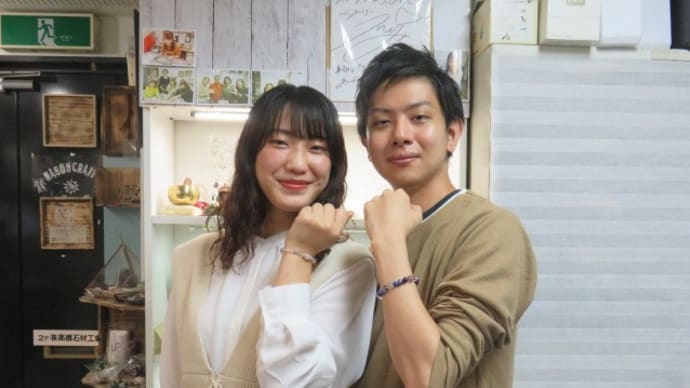 9月26日午前の部 カップルさんブレスレット作り