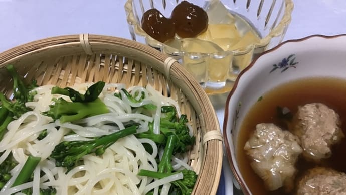 焼売の肉汁で半田素麺
