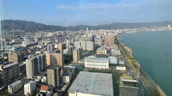【びわ湖大津プリンスホテル】で宿泊③朝の景色・朝食