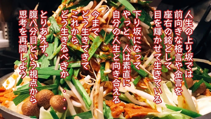腹八分目 / ラグの写真詩