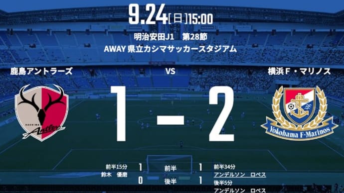 勝ったものが強いのだ 第28節 鹿島アントラーズ
