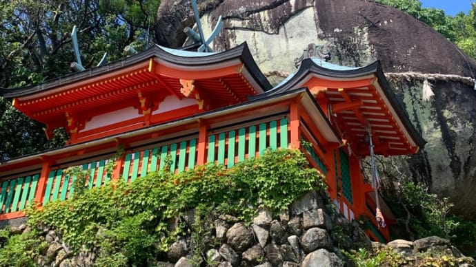 滝汗かいて💦　神倉神社参拝⛩️