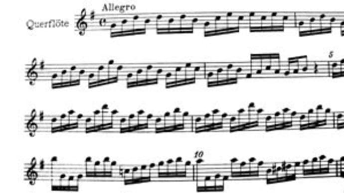 テレマンとバッハの無伴奏曲の音形について