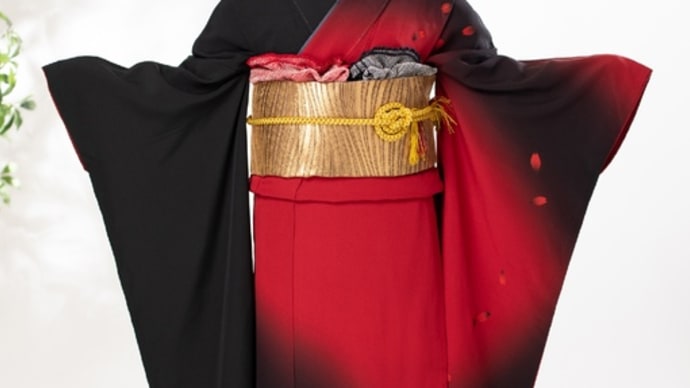 フォトスタジオ21の振袖ご紹介〜深紅大輪花文〜