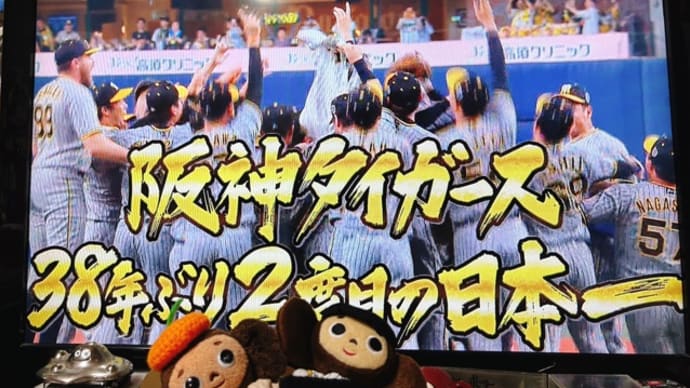 阪神タイガース、日本一おめでとうございます!!!!!