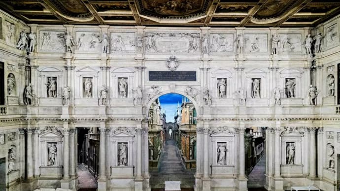 心ふるえる風景 北中部イタリア編⑧ ヴィチェンツァの劇的構成の劇場で 素晴らしい音楽に包み込まれた