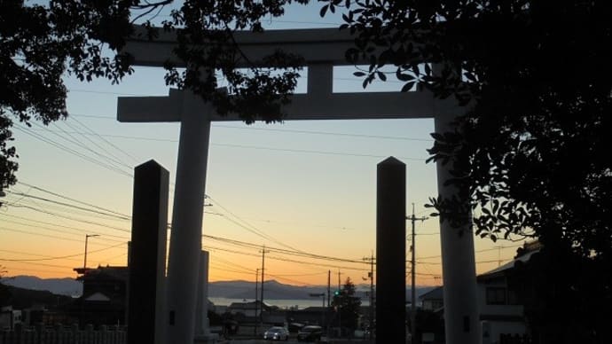 早朝速谷神社参詣