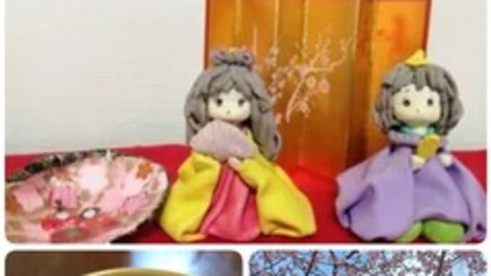 雨の一日、ひな祭り