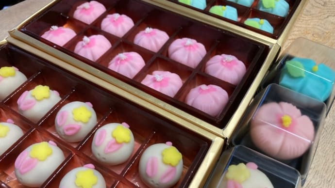 保育園のお茶会 プチ上生菓子