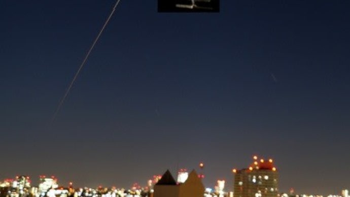 2021.1.19 18:11 西北西から宇宙ステーション