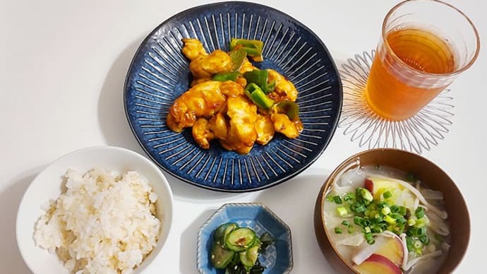 5月28日 鶏チリ定食。