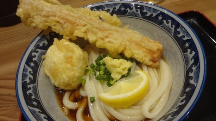 東京駅で本場大阪讃岐うどん 絶品!ちく玉天ぶっかけ