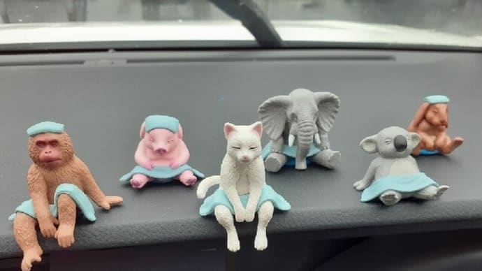 ガチャガチャ・・・ 動物たちが・・・