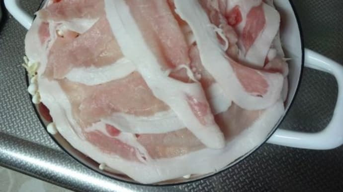 蒸し豚鍋と残り物いろいろ