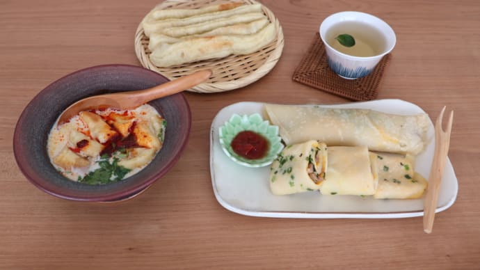 台湾グルメ(鹹豆漿)シェントウジャン&(蛋餅)ダンビンと台湾式サンドイッチとその他もろもろ、、、