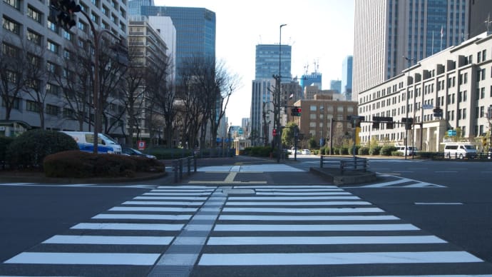 2月の霞が関:霞が関二丁目交差点から国道1号線・桜田門交差点前まで PART1