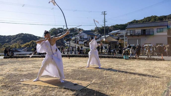 2025.1.2 金山神社例大祭 弓引き神事(熊野市金山町)