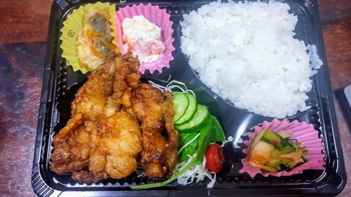 柳ぶら楽市　唐揚げ弁当