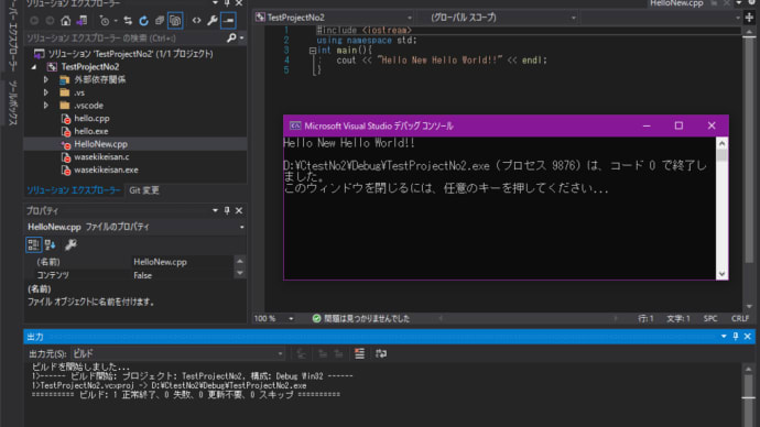 VS2019とVS Codeで悩んでました。