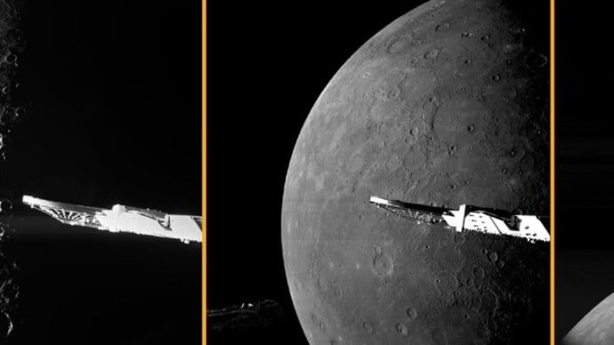 ベピコロンボの6回目の水星スイングバイからのトップ3画像