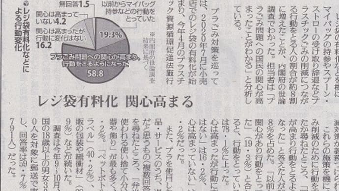 プラスチック削減についての現状はどうなってる?&最近思う使い捨て傘袋