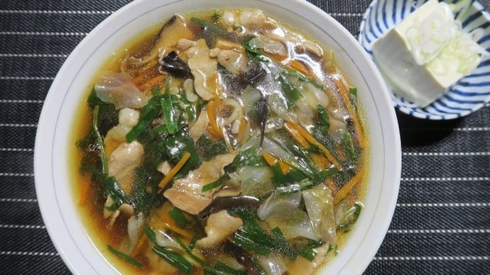 昨日の出来事・・・野菜あんかけスタミナラーメン。無化調スープ