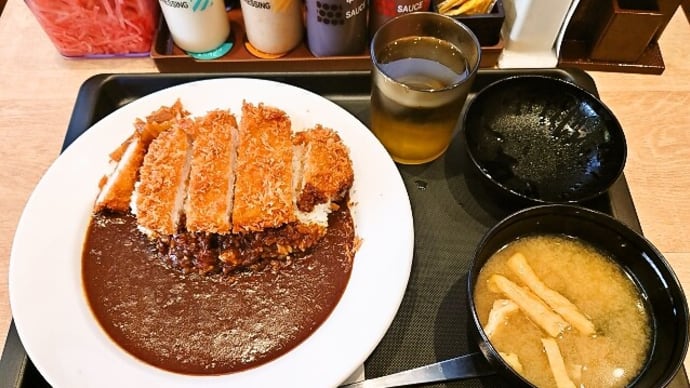 松屋 高知南御座店(松のや併設)でロースかつオリジナルカレー(ごはん大盛)(2025年1月4日)