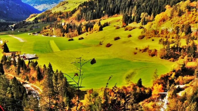 スイス旅行　ビデオブログ　ランドバッサー橋近くの風景
