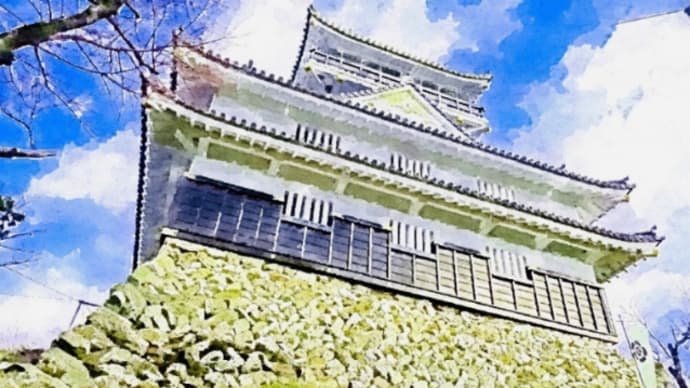 青空の岐阜城