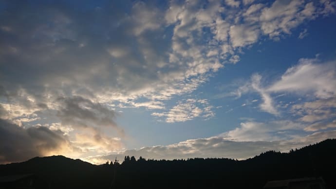 懐かしい 里山 ミヤマカラスアゲハ セミ 夕陽 田舎 日帰り温泉
