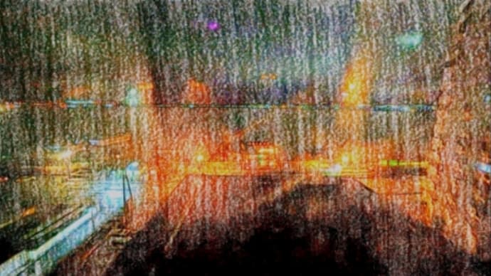 真夜中の諏訪湖