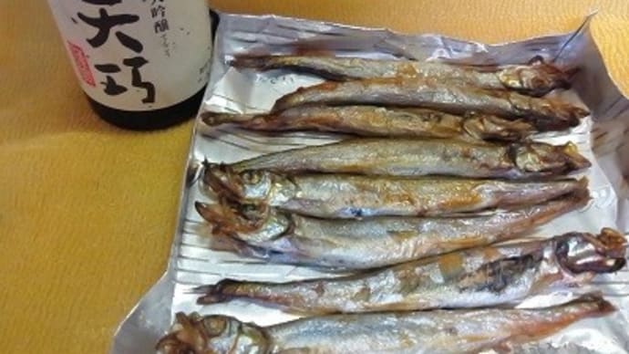 子持ちシシャモなお総菜で晩御飯は済ませたんだね：P