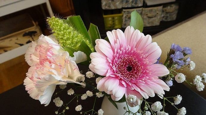 小さいお花たちと冷凍お八つ