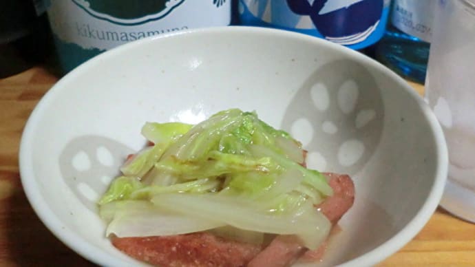 酒の肴『ライトバーガーと白菜のあんかけ』簡単レシピ