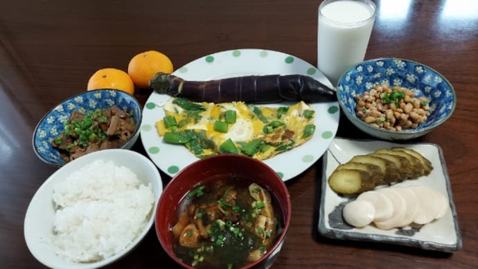 今日の朝ごはん