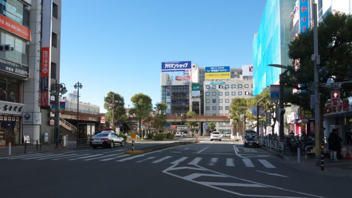 11月の津田沼駅北口:津田沼駅北口十字路交差点からJR津田沼駅北口まで PART2