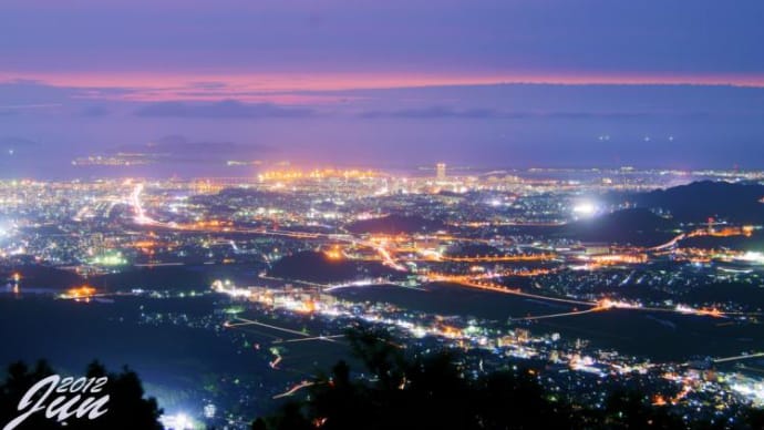 米の山展望台「米ノ山、若杉山」