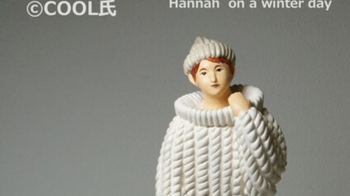 クラフトアート創作人形展　新作の「冬の日のハナ」H:37cmを出品いたします。