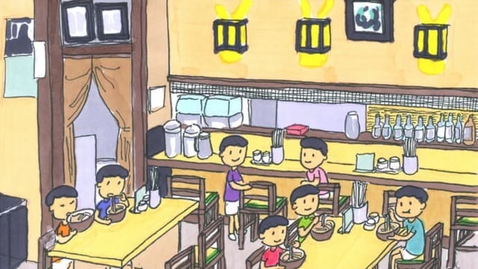 うどん屋さんと少年たち