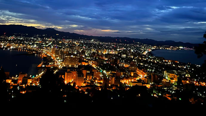 初秋の函館朝夜景