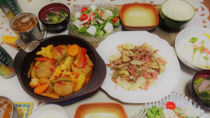 デュオはdhuo! 長芋料理とビタバァレー入りご飯でわが家丼