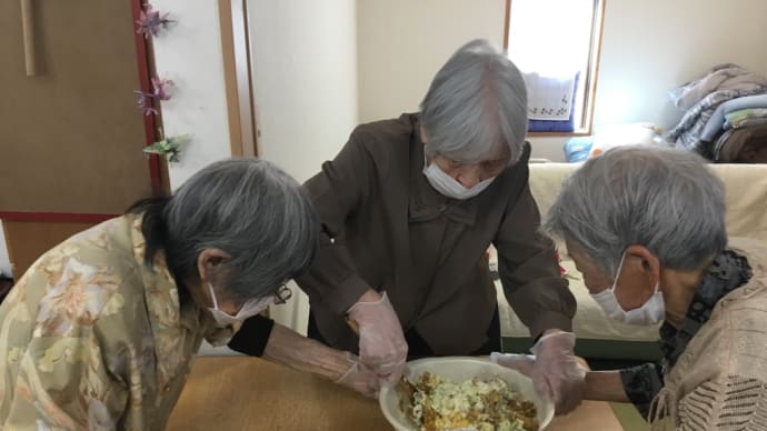 お好み焼き作り