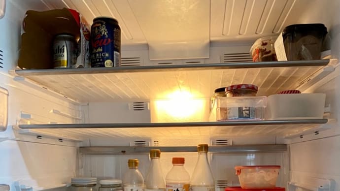 冷蔵庫の食材がほとんど無くなった話
