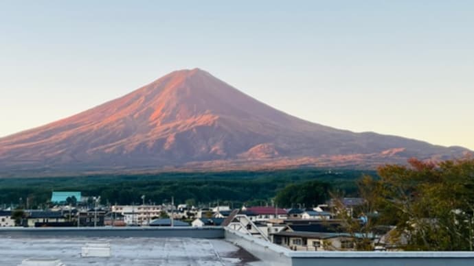 やっと念願の富士山、しかも快晴❣️