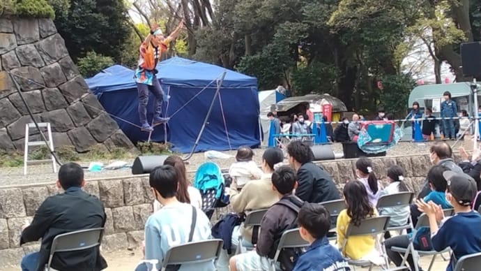 千葉城さくら祭りと、旭鶴