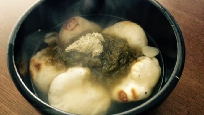 焼き餅とろろ昆布のすまし汁