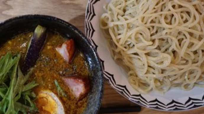 18203 SUNTRICK@富山県砺波市 5月18日 あまりに美味しいので今日は2玉で!「カレーつけ麺」