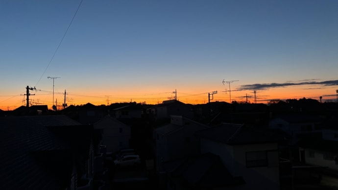 今朝の朝焼け‼️✊👍💪
