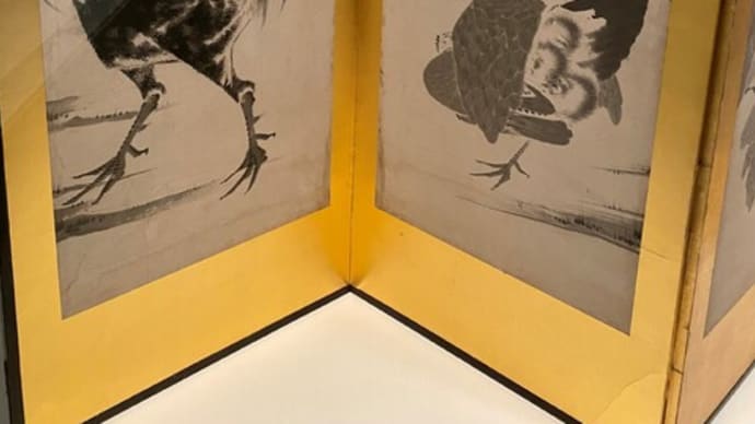 たけだけしい雄鶏の蹴爪をご覧あれ　ミネアポリス美術館　　　日本絵画の名品　 伊藤若冲　サントリー美術館