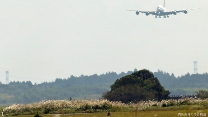 四発大型機 白芒の先に